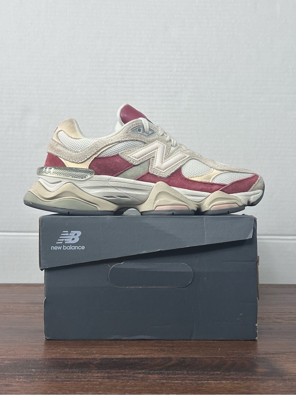 New Balance 9060 Festival Pack Clay Beige Off White Red M6.5/W8
